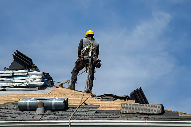 Professional Gutter Installation technician working in Lone Grove, OK